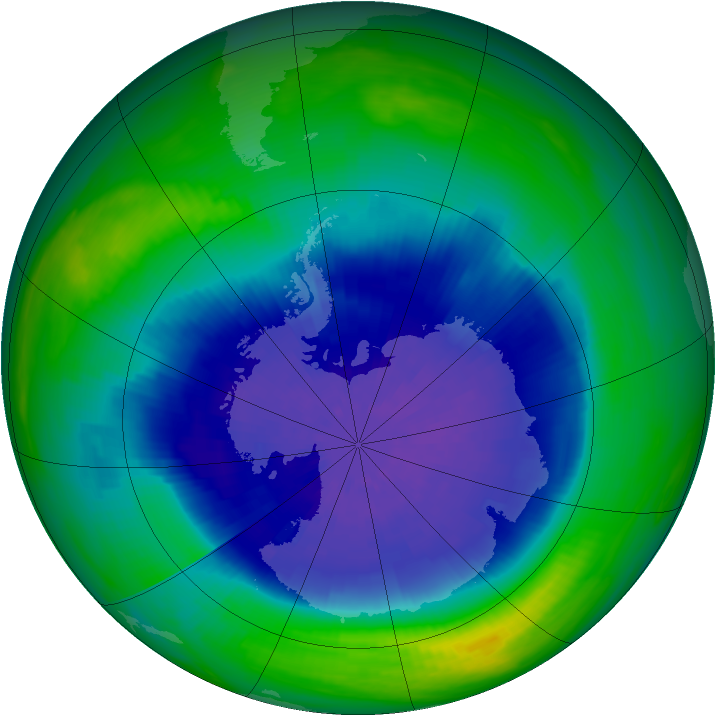 Ozone Map 1989-09-27
